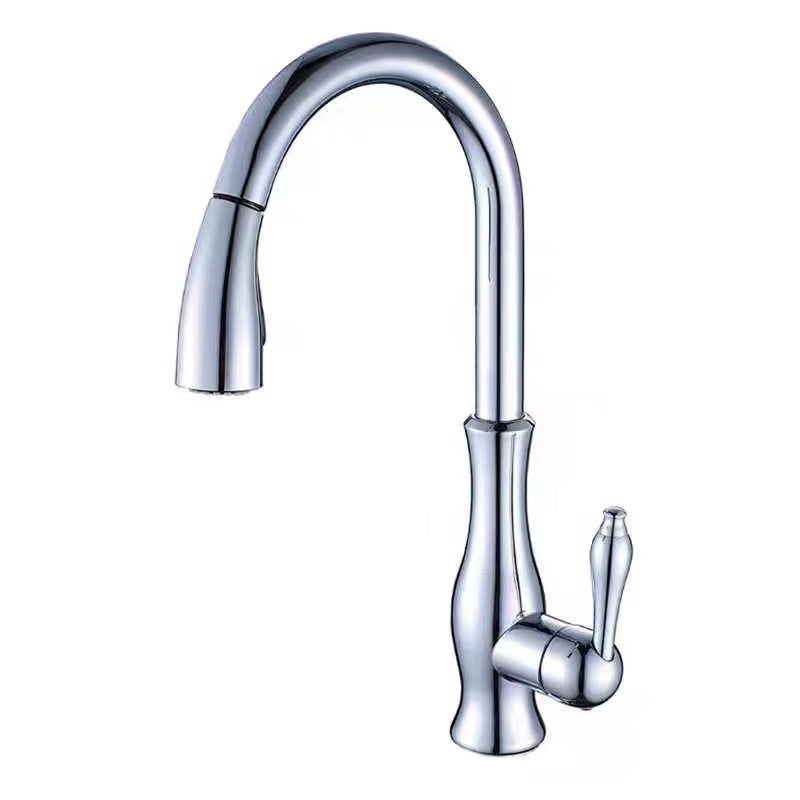 Copper Pull-Out Kitchen Faucet - Retro Classic Style, Multiple Finishes