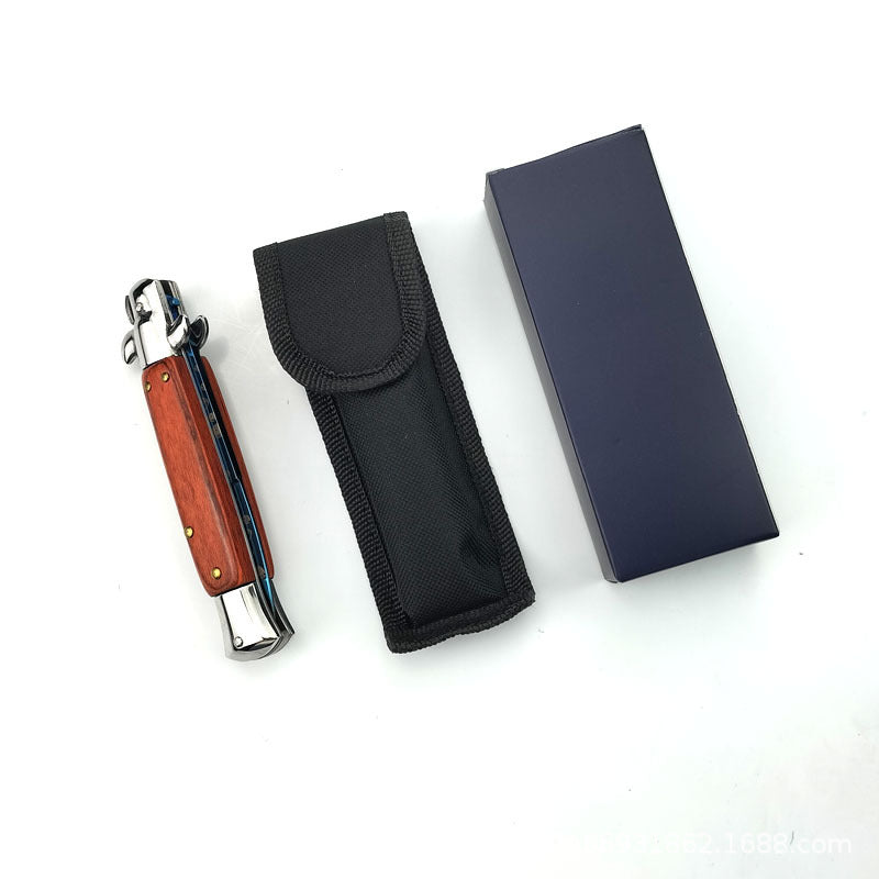 Portable Folding Outdoor Knife - Stainless Steel Blade with Multiple Handle Styles
