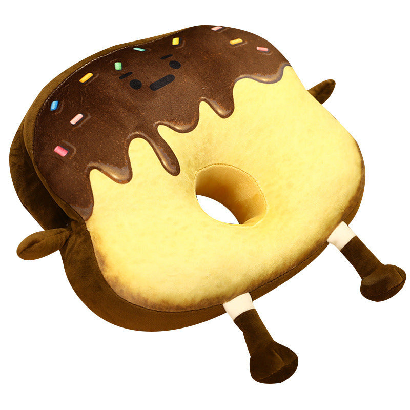 Sleeping Pillow Replica Bread Toast Cushion - Multi-Color & Size 35x30x10cm
