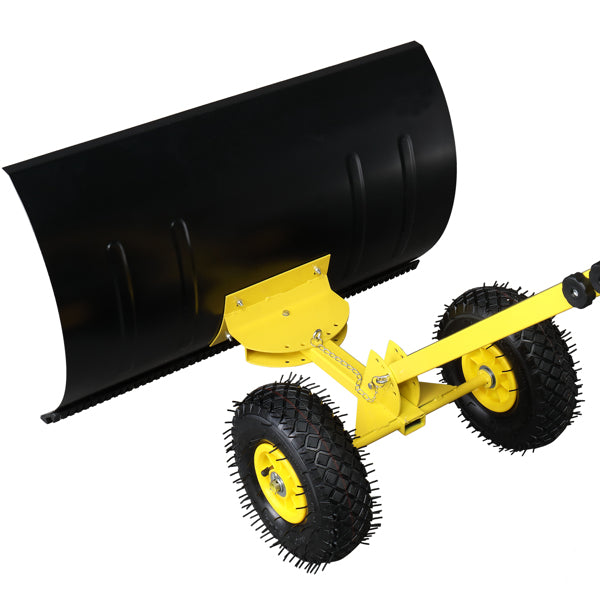 Adjustable Snow Plow for Vehicle or Lawn Use - Durable Metal Snow Removal Tool