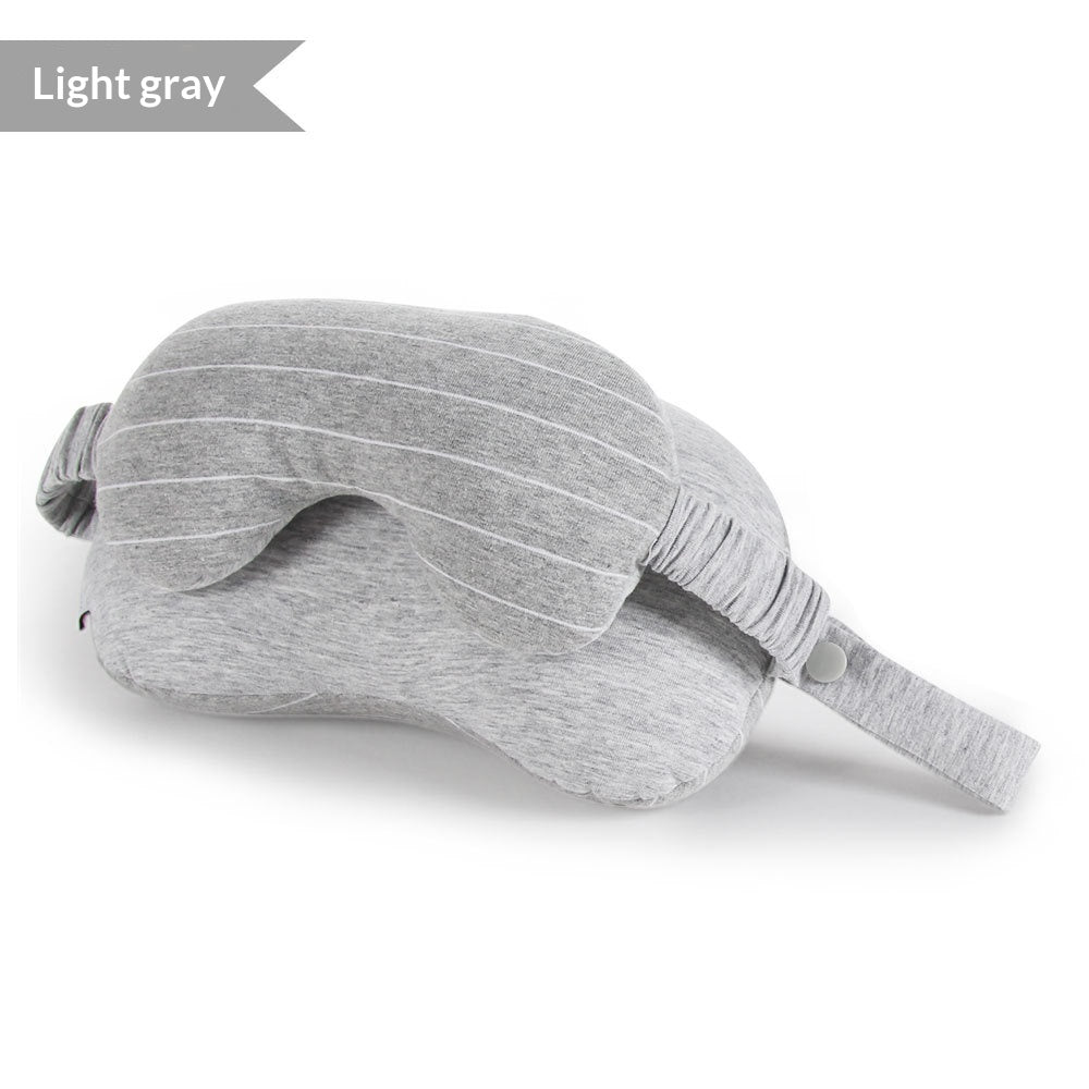 Foam Particle Nap Pillow & Eye Mask Set for Travel & Office Comfort