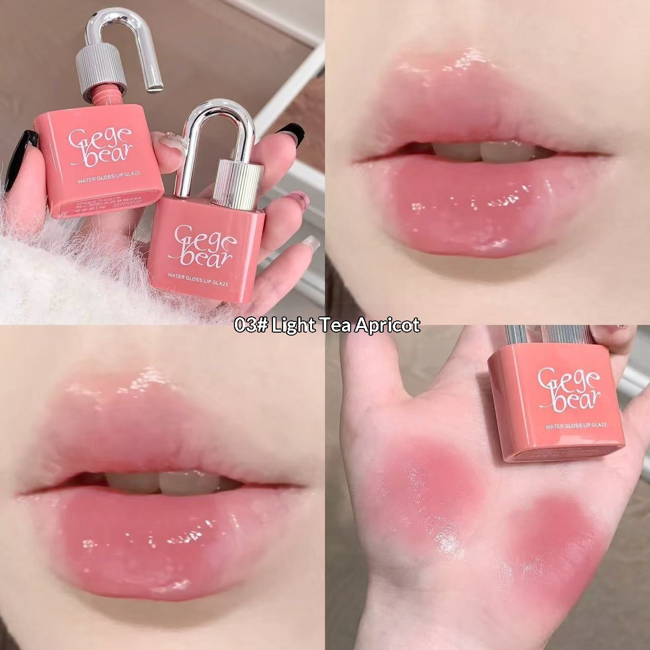 Cute Lip Gloss Set for Brightening & Colorful Look - Princess Series