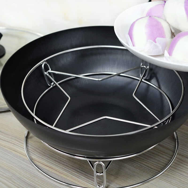 Stainless Steel Multi-Functional Pot Rack with Heat Insulation & Drainage - Modern Kitchen Organizer