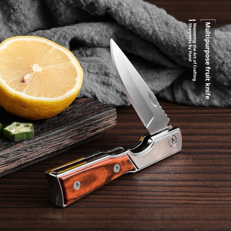 Foldable Multi-Purpose Camping Knife with Stainless Steel Blade - Self-Defense & Unpacking