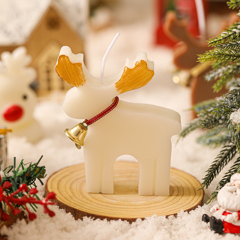 Christmas Animal-Shaped Aromatherapy Candle with Soy Wax - Festive Home Decor