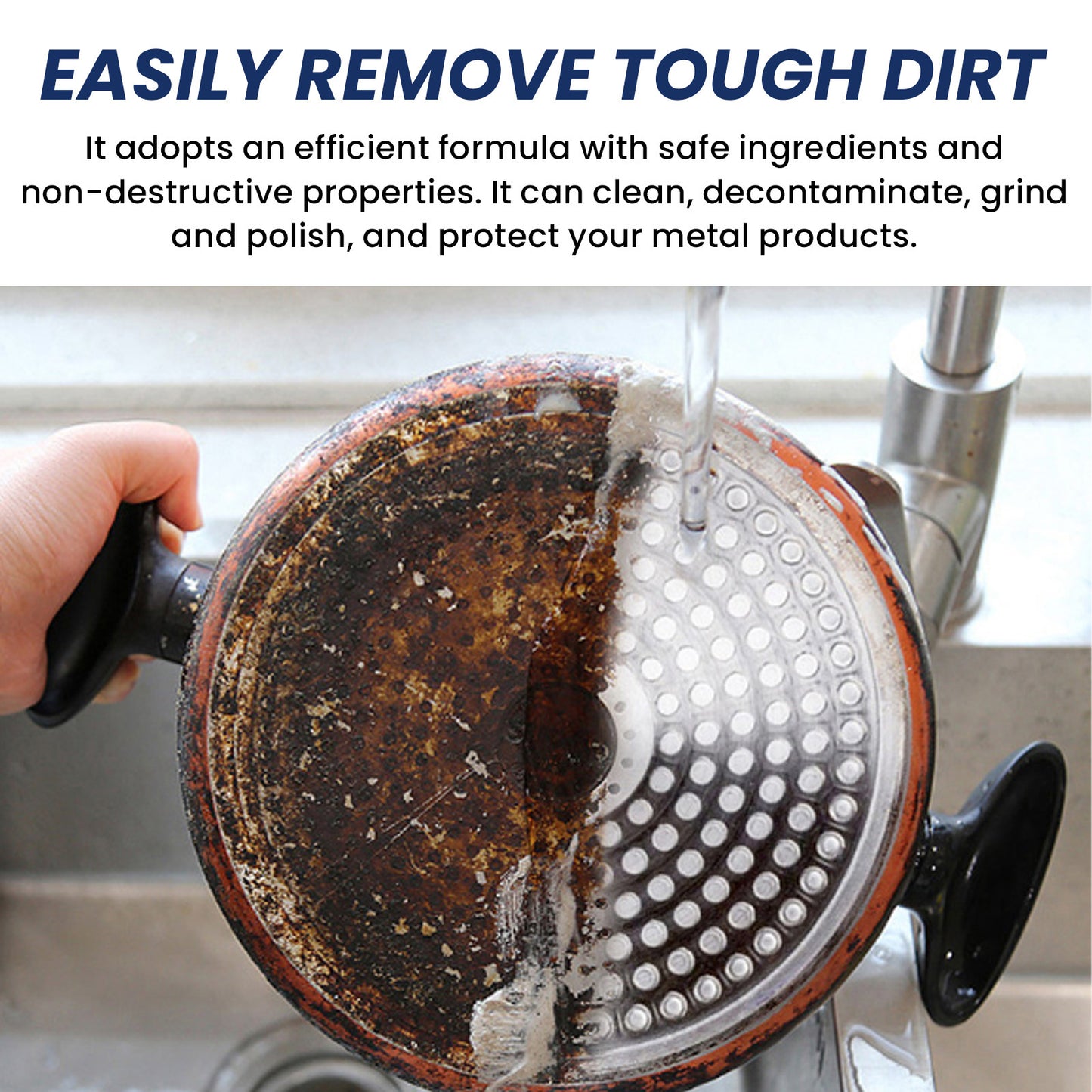Stainless Steel Cleaner Cream for Heavy Oil Rust & Scale Removal - Multiple Quantities