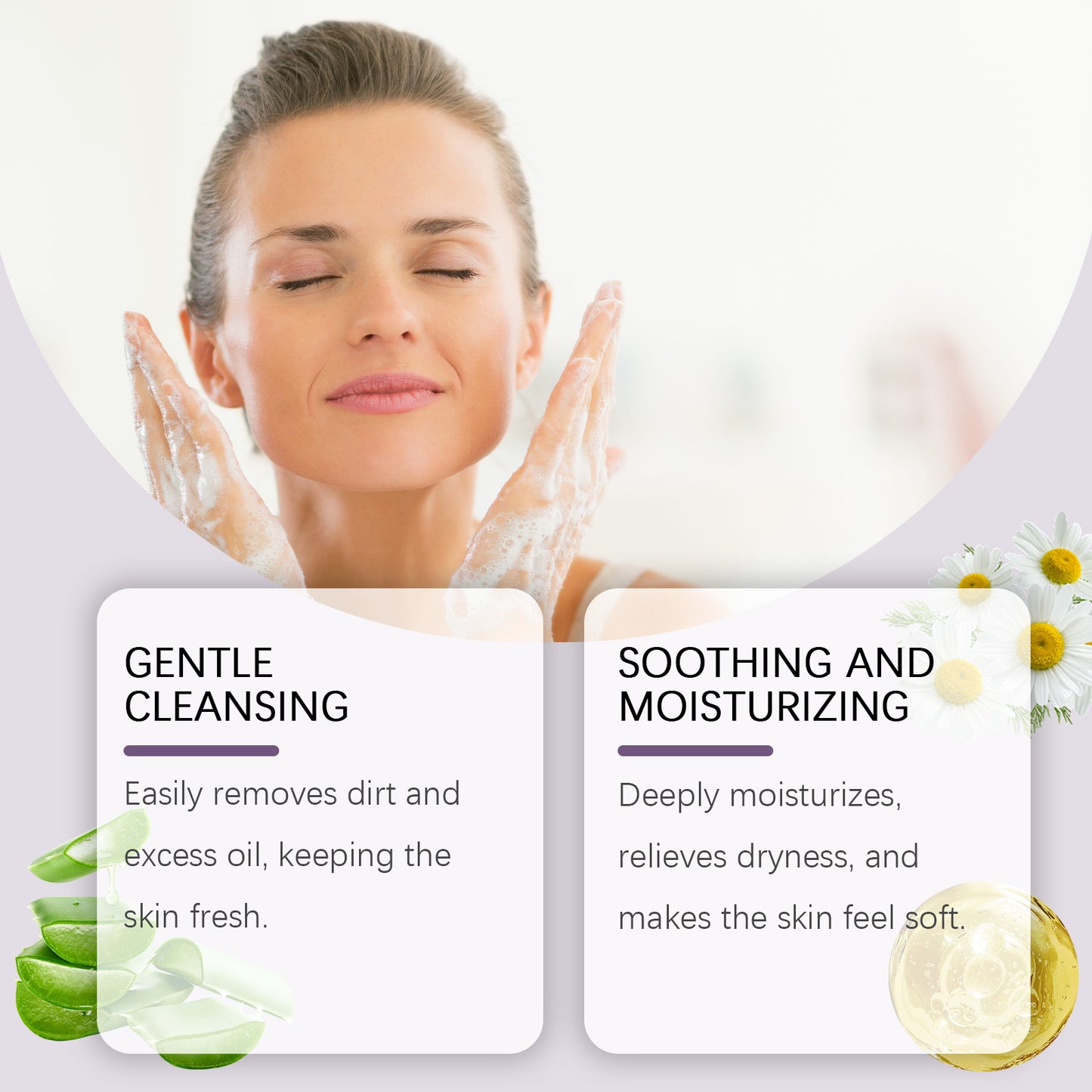 Moisturizing Facial Cleanser with Chamomile Extract - 100ml