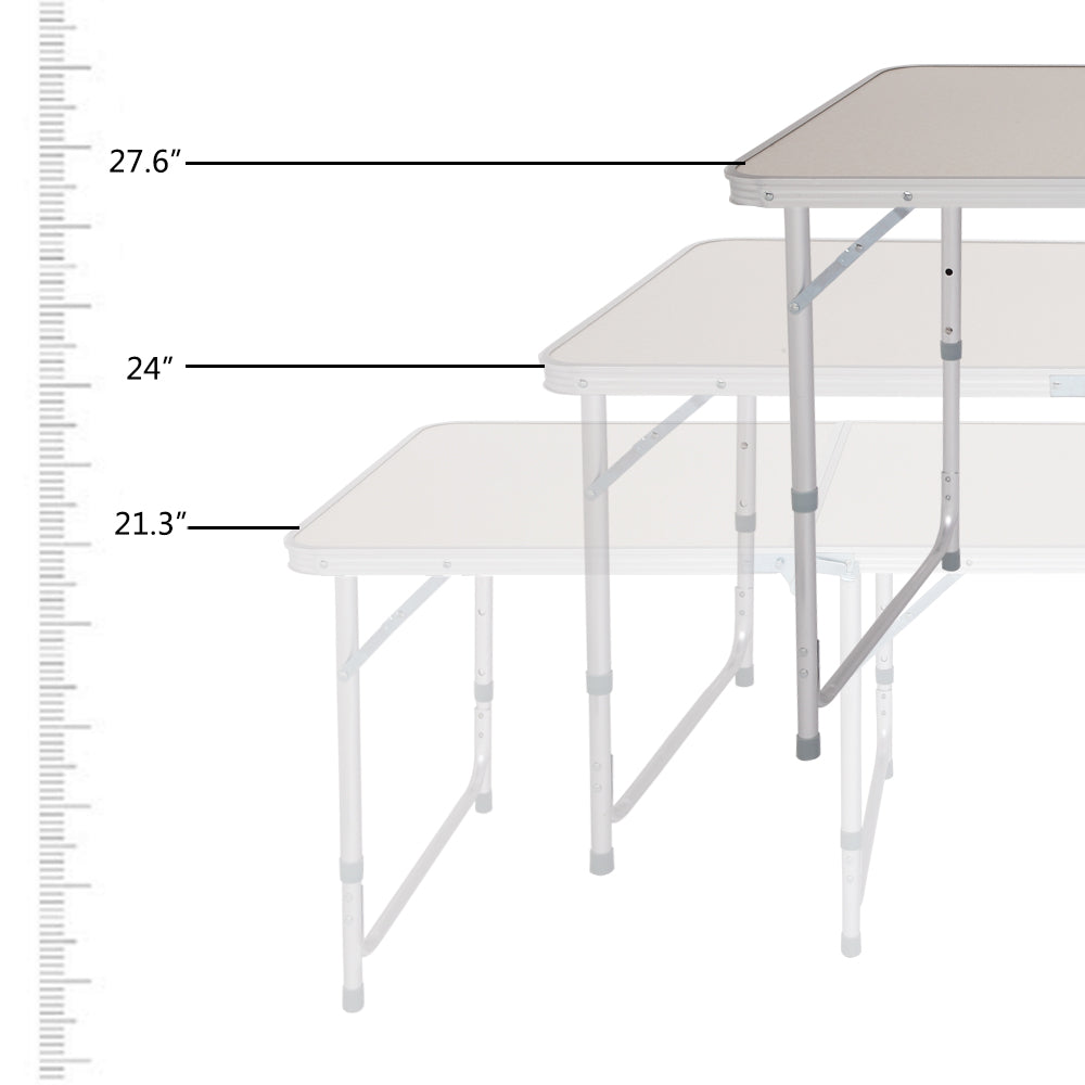 6ft Aluminum Alloy Folding Table - Outdoor & Camping Use