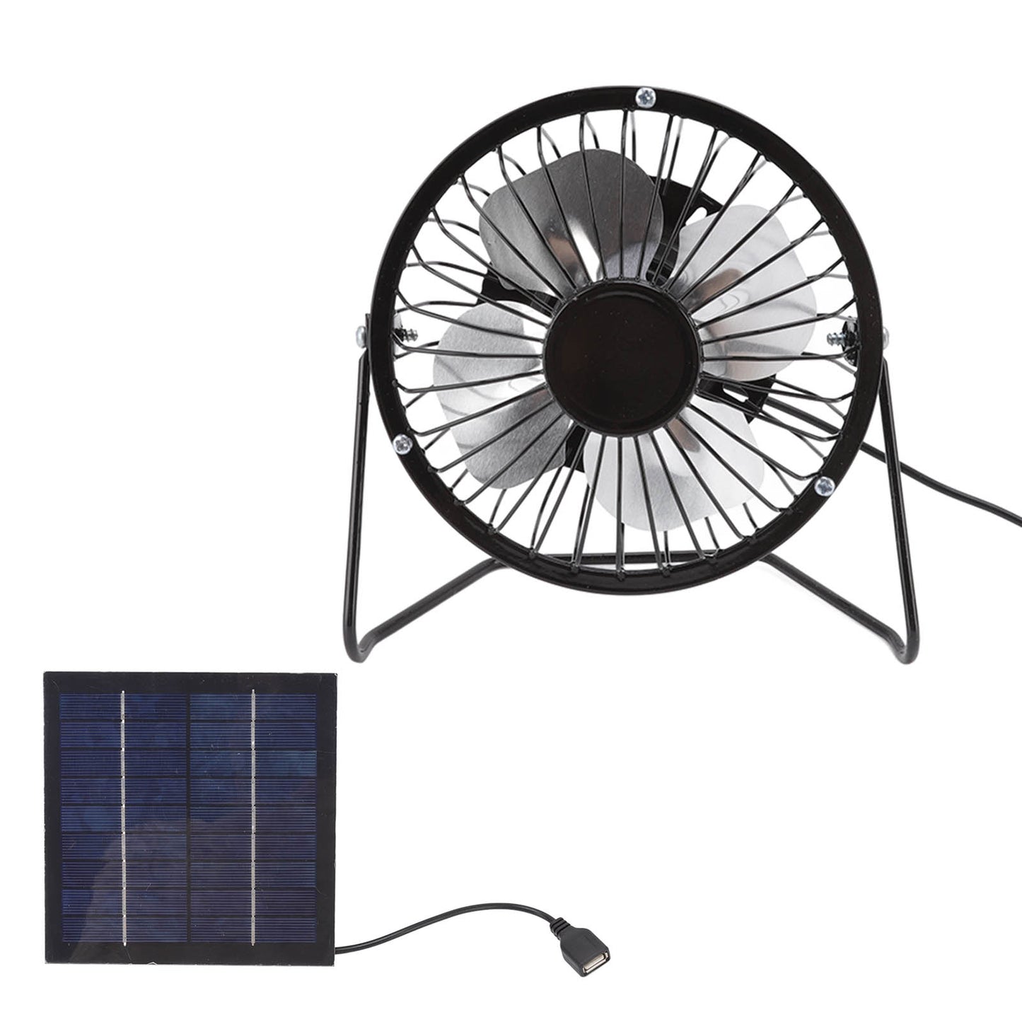 Photovoltaic Solar Panel Set Ventilation System Mini Portable USB