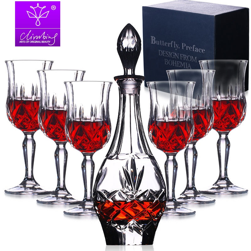 Crystal Glass Liquor Glass Set - Multiple Sizes, Elegant Drinkware Collection