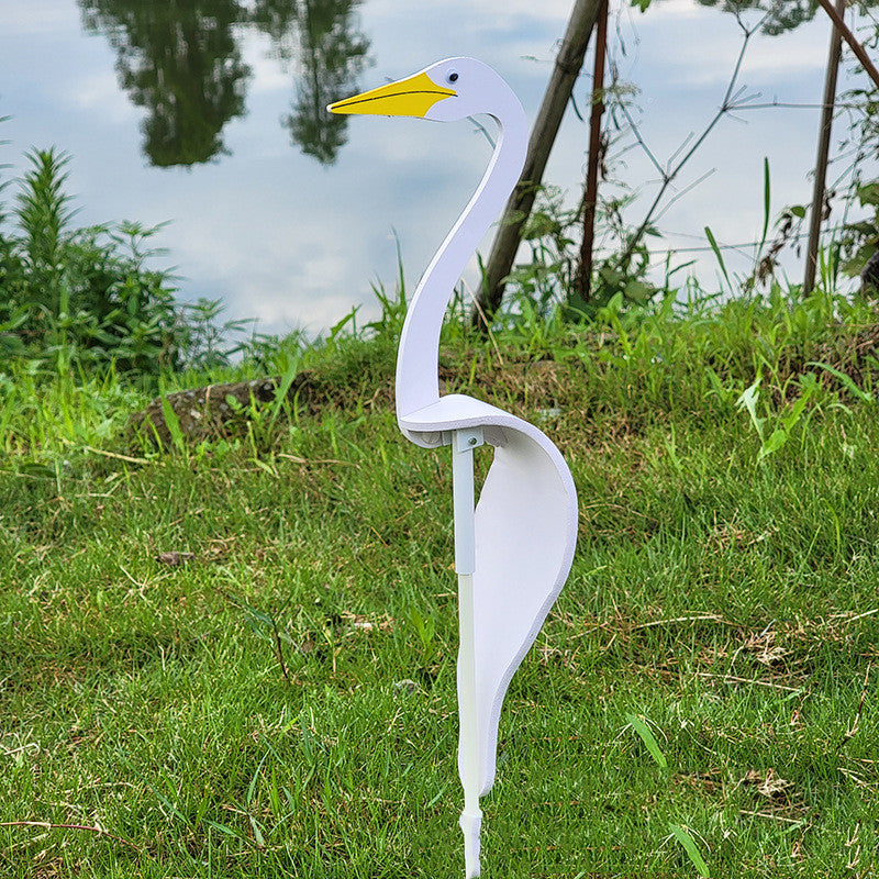 Swirl Flamingo Rotating Bird Garden Ornament for Party & Decor