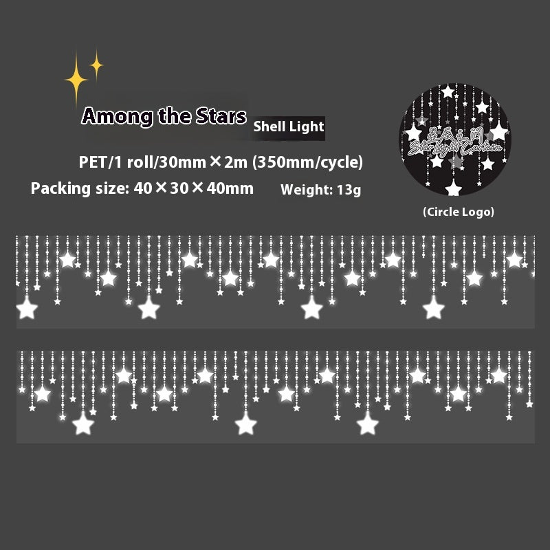 Decorative LED Light Curtain Series DIY Home Decoration Stickers Tape - CJ