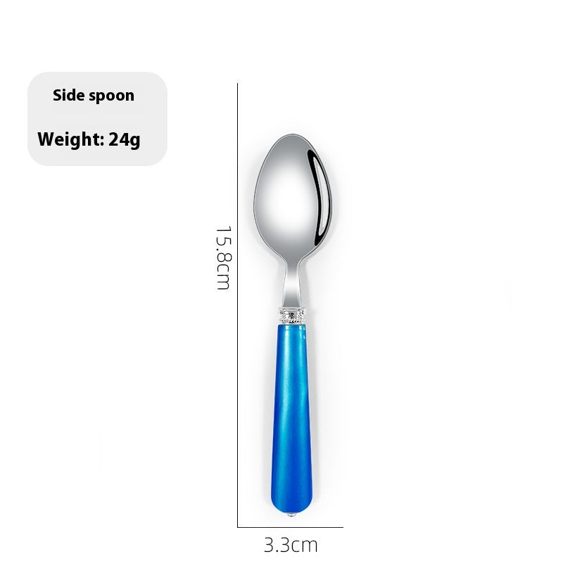 Luxury Nordic Style Household Kitchen Cutlery Set - Portable Knife Fork Spoon