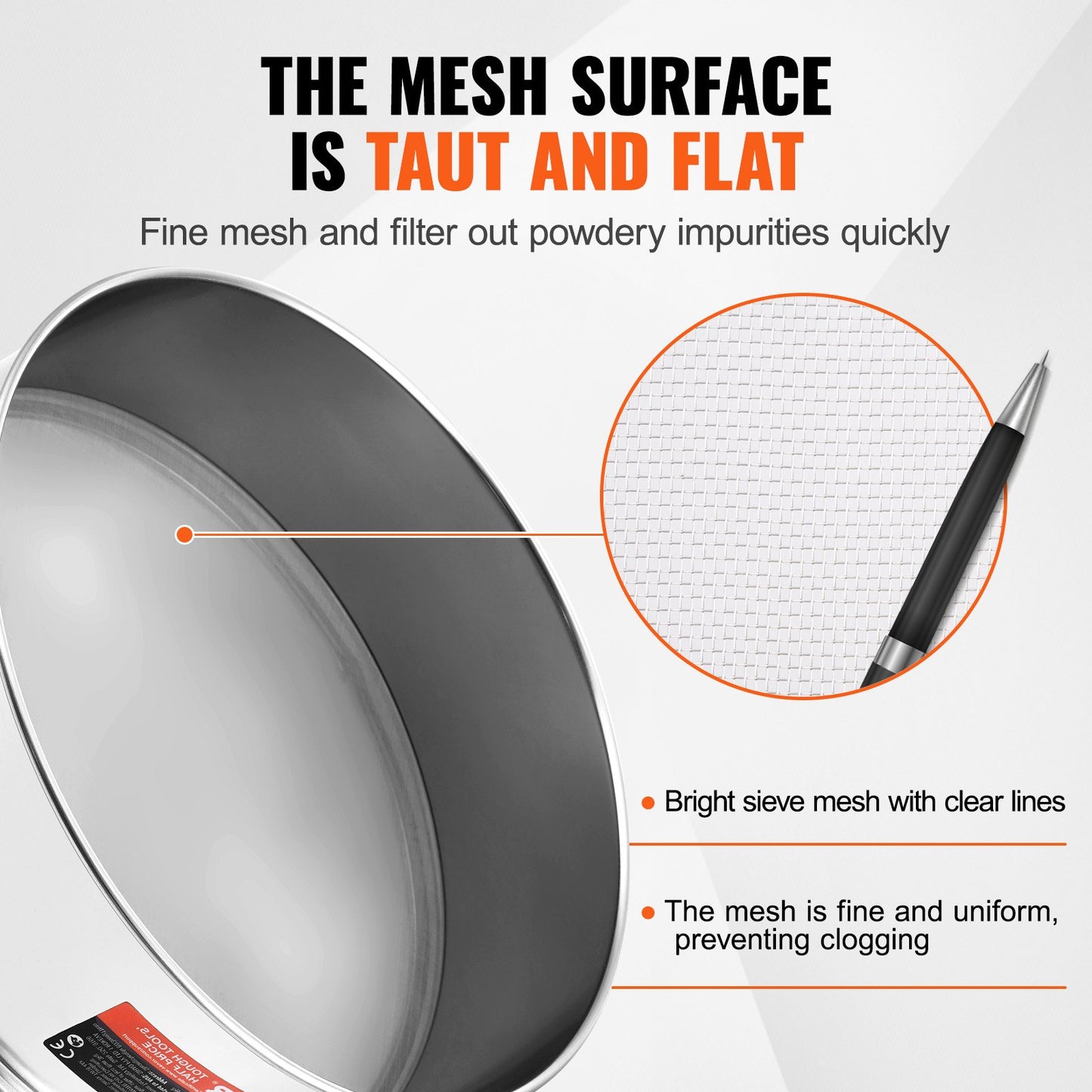 Stainless Steel Flour Sieve Fine Mesh Sifter for Baking Kitchen Tools