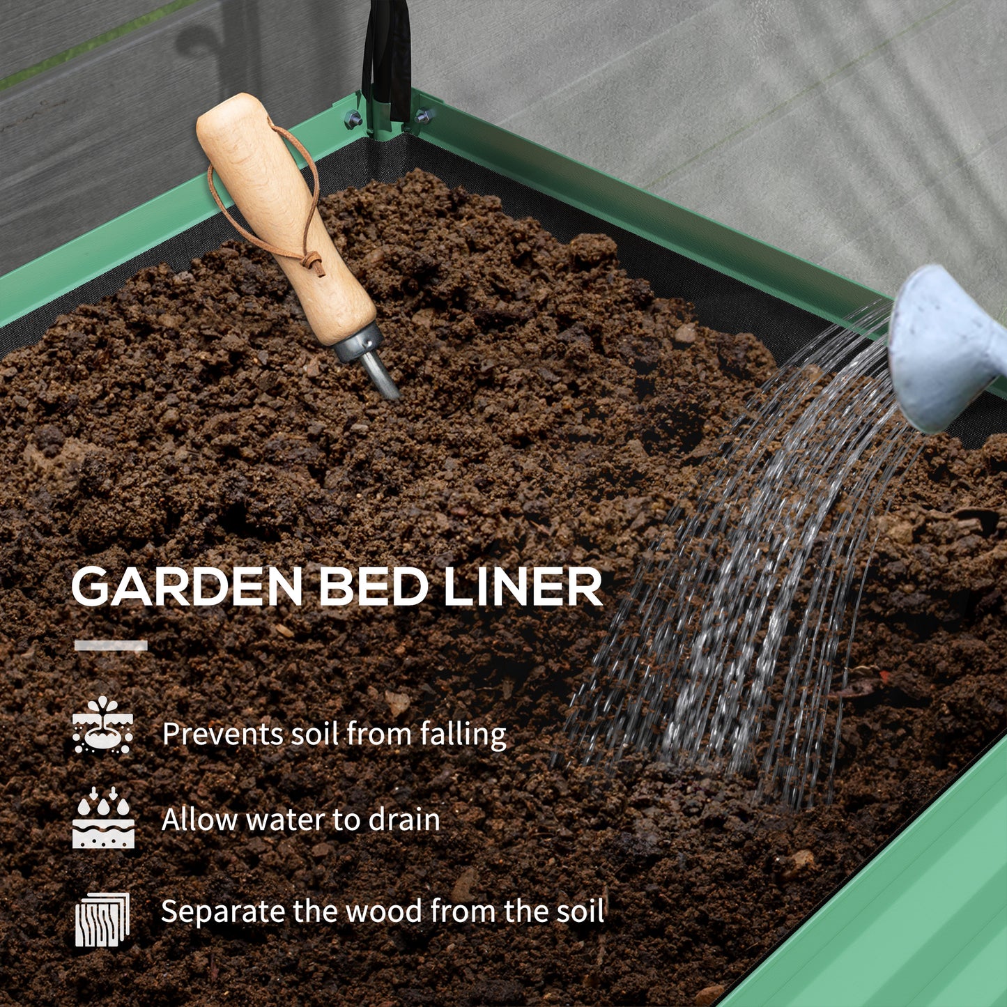 Raised Garden Bed with Legs and Cover - Metal Elevated Planter Box with Shelf for Vegetables