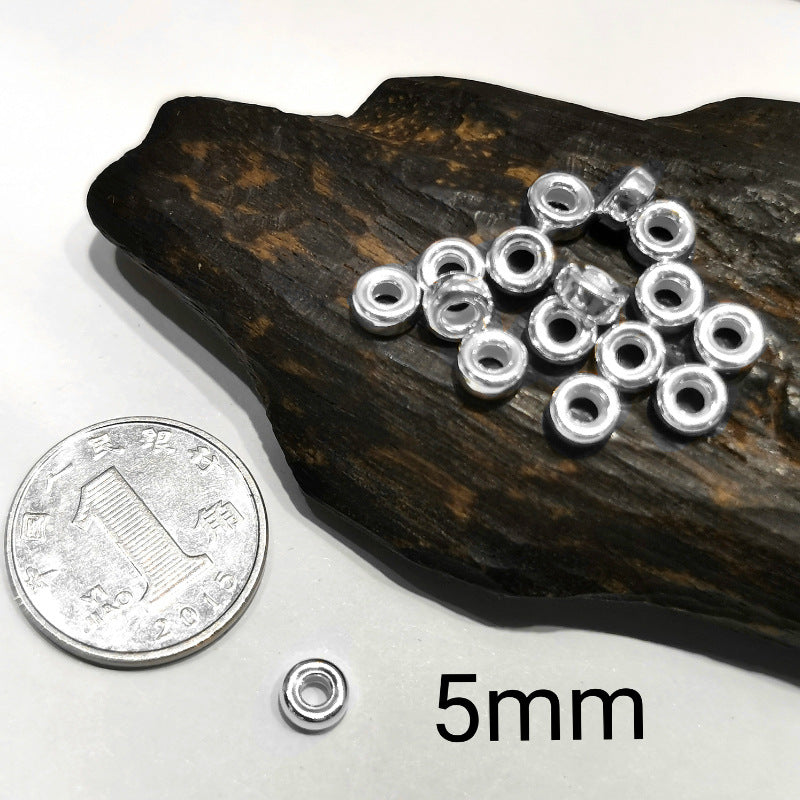 925 Sterling Silver Spacer Beads for Jewelry Making - Water Bubble Style, Multiple Sizes