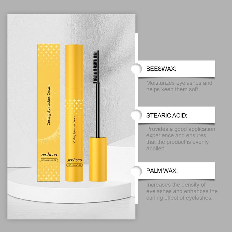Long Lasting Curling Mascara - 7ml Waterproof Eye Makeup