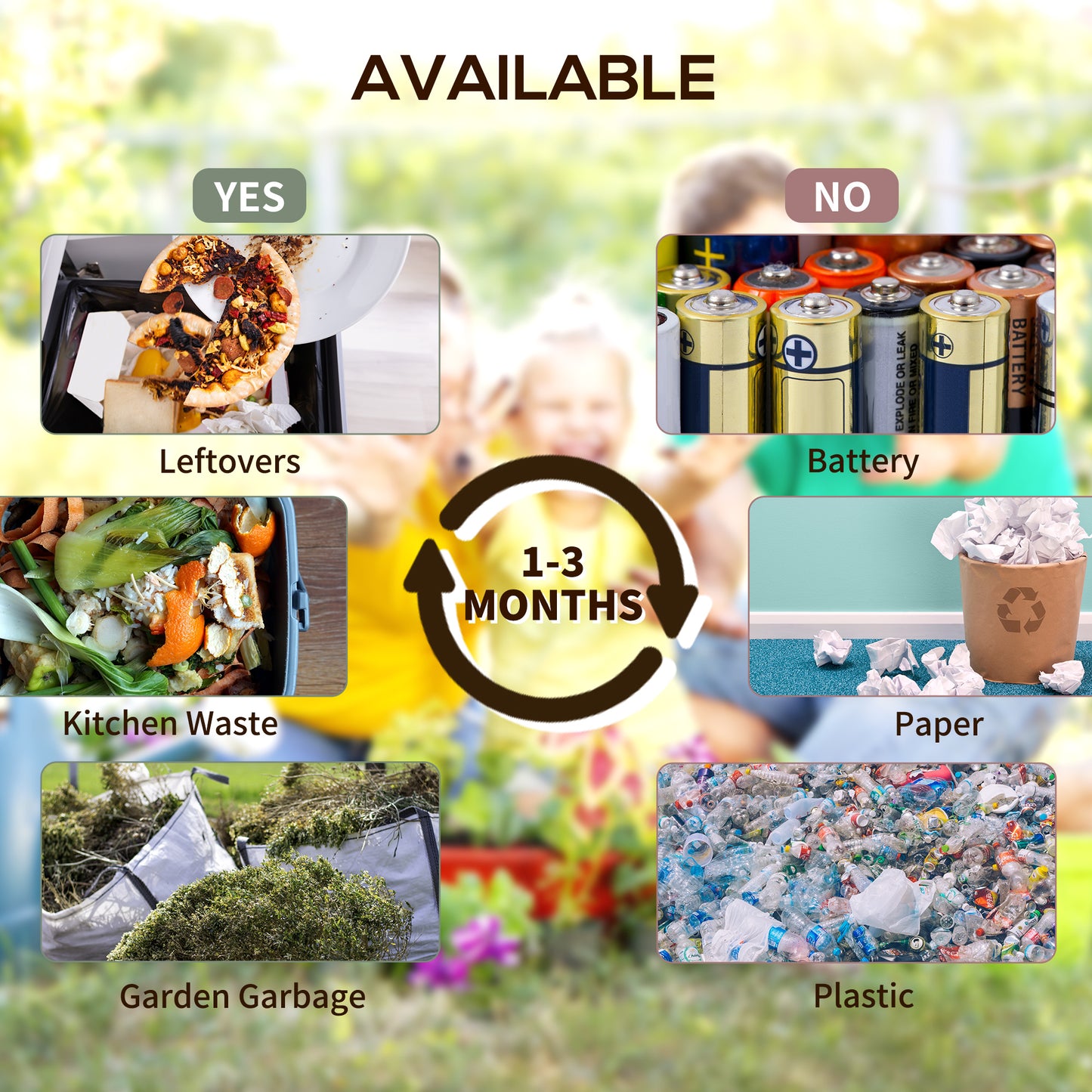 Dual Chamber Outdoor Compost Tumbler Bin 34.5 Gallon with Ventilation and Steel Legs