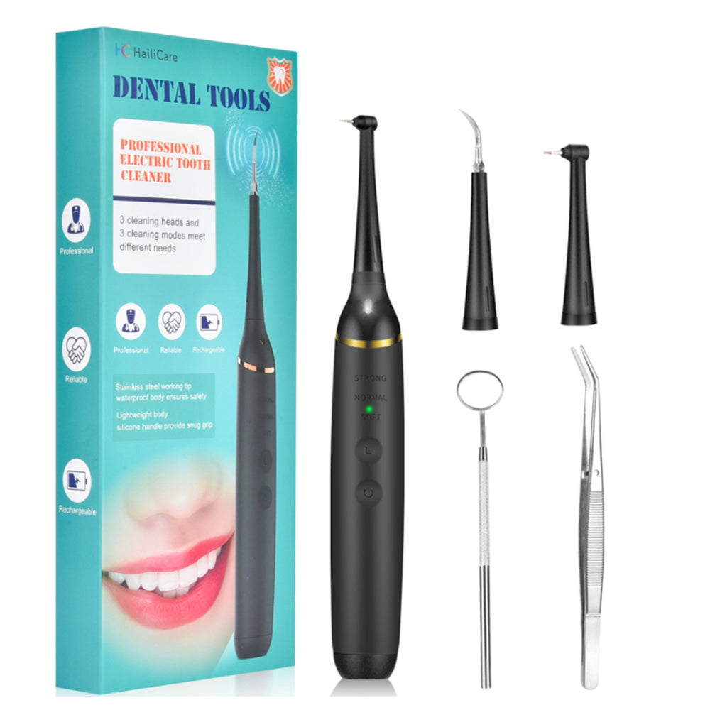 Portable Electric Dental Scaler for Oral Care - USB Rechargeable, Waterproof, LCD Display