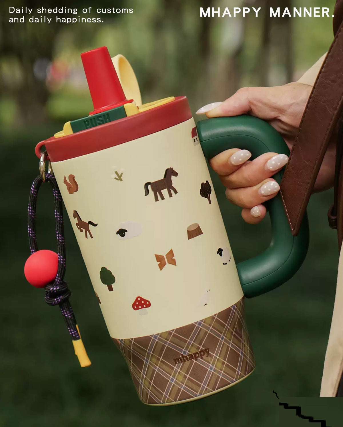 Large 900ml Insulated Stainless Steel Mug with Handle - Keeps Drinks Hot or Cold