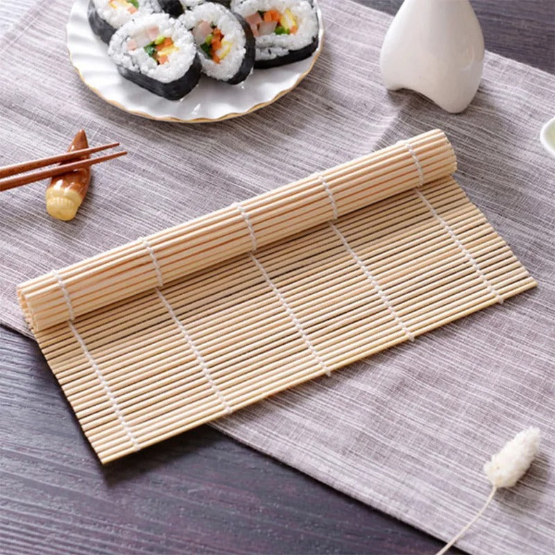 DIY Sushi Roll Maker Kit with Bamboo Mat - Vegetable & Rice Wraps