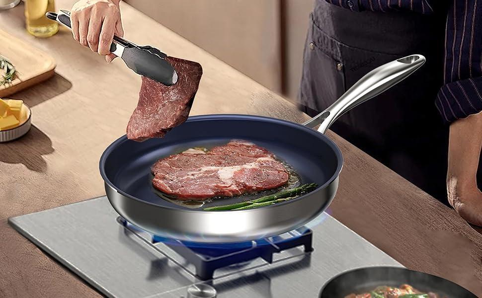 10-Inch Titanium Non-Stick Frying Pan - Dishwasher & Oven Safe