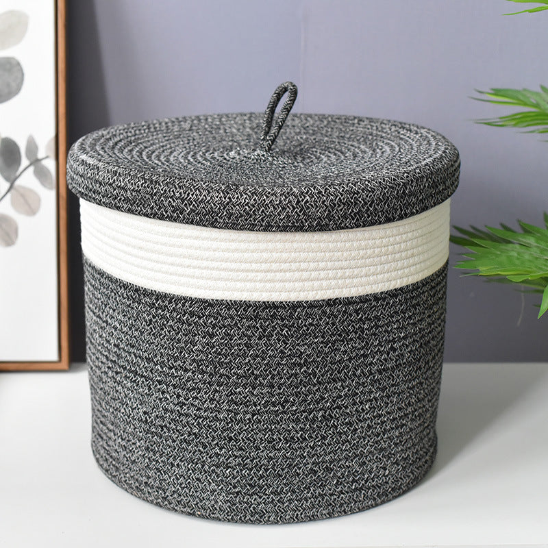 Foldable Weaved Laundry Basket with Handles - Multiple Styles & Sizes