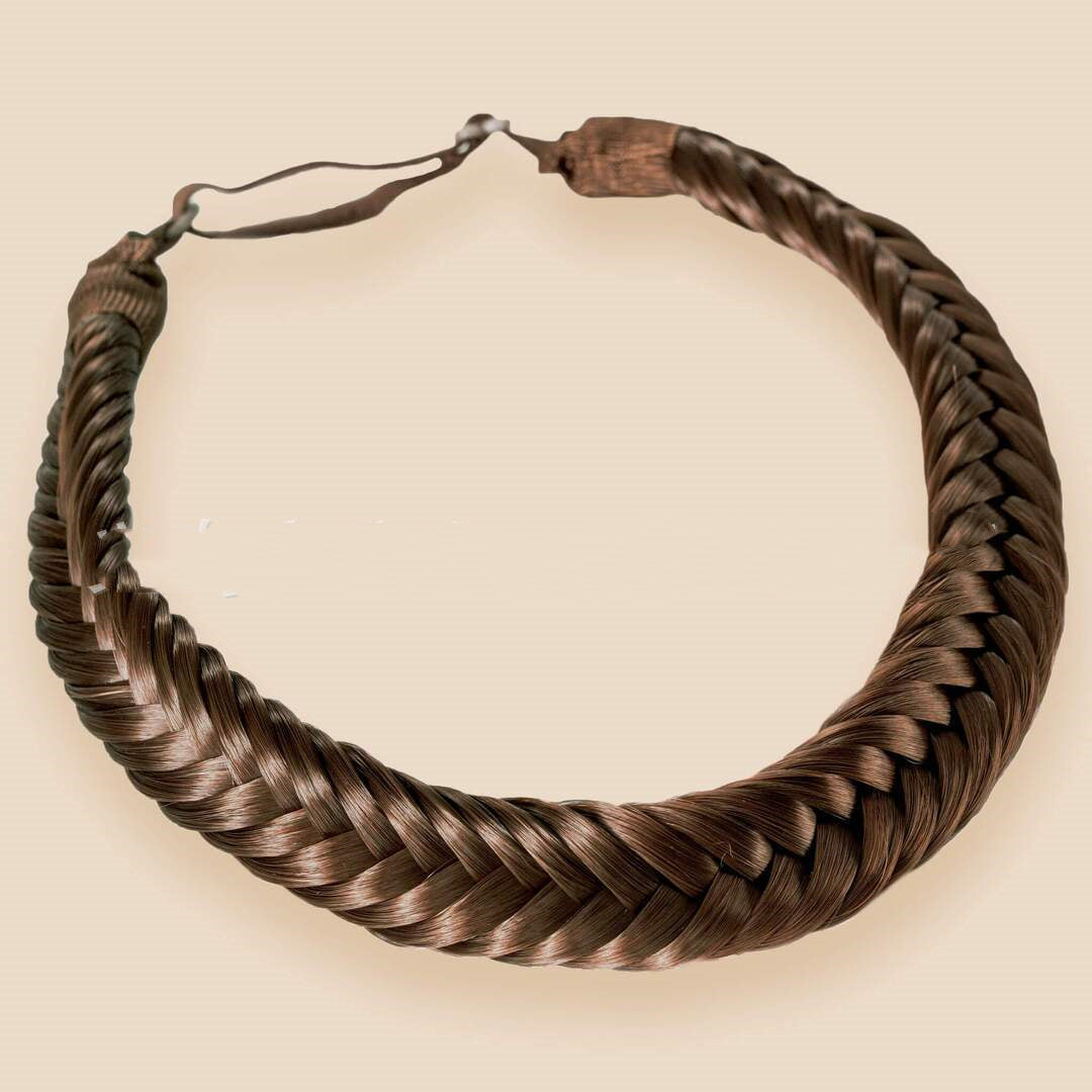 Braided Two-Strand Wig Headband for Cosplay and Costume Styling