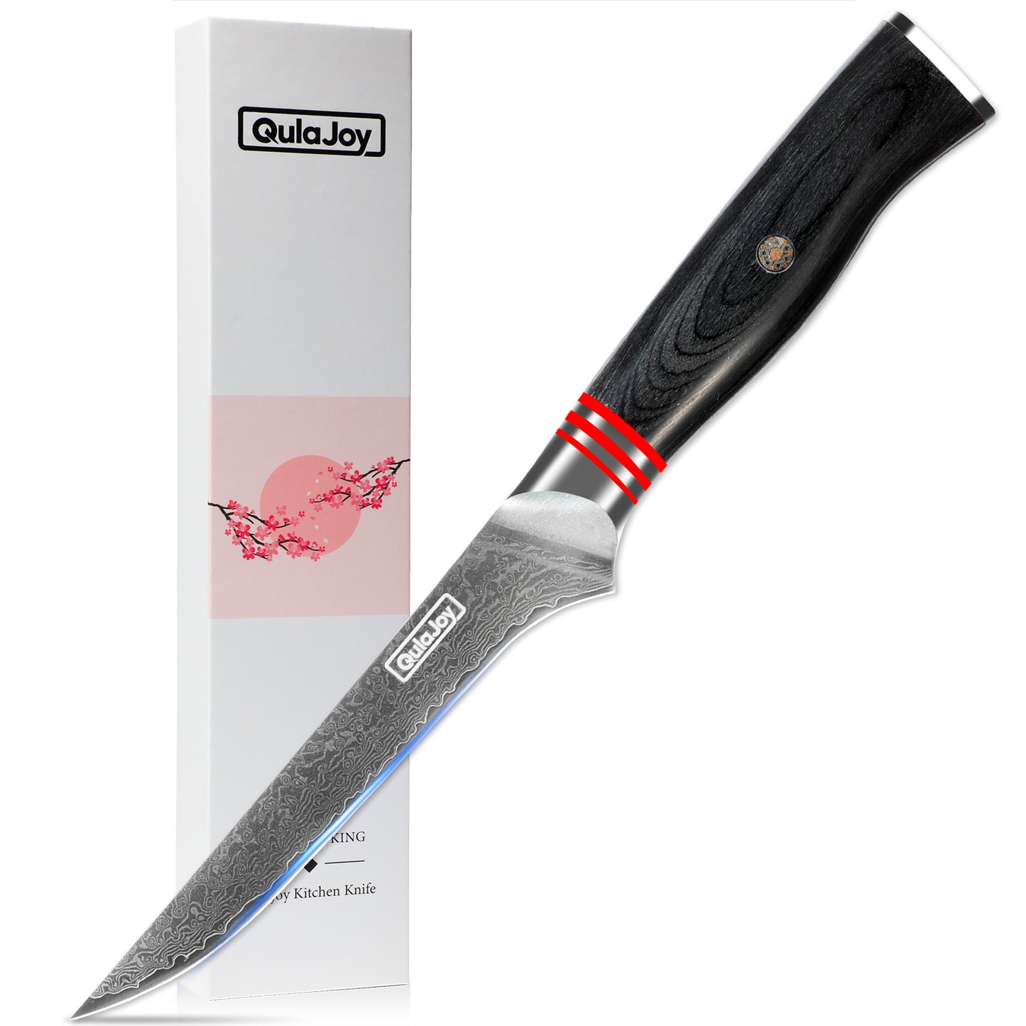 VG10 Chef Knife - 67-Layer Japanese Damascus Steel, 8 Inch Kitchen Knife with Ergonomic Handle