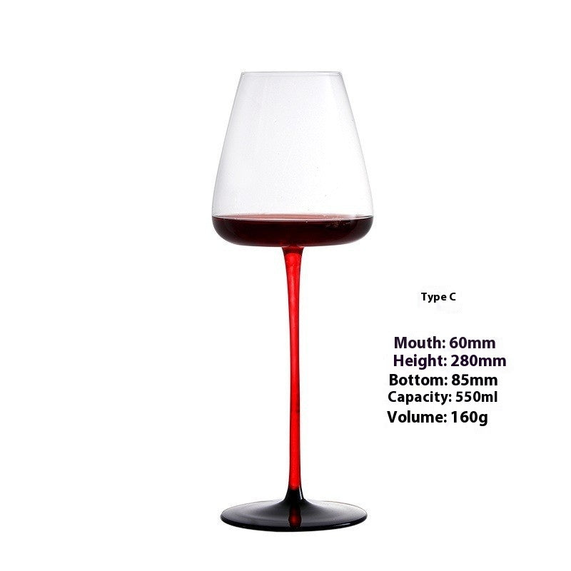 Red Wine Glass Set with Multiple Sizes and Styles - Elegant Home Barware