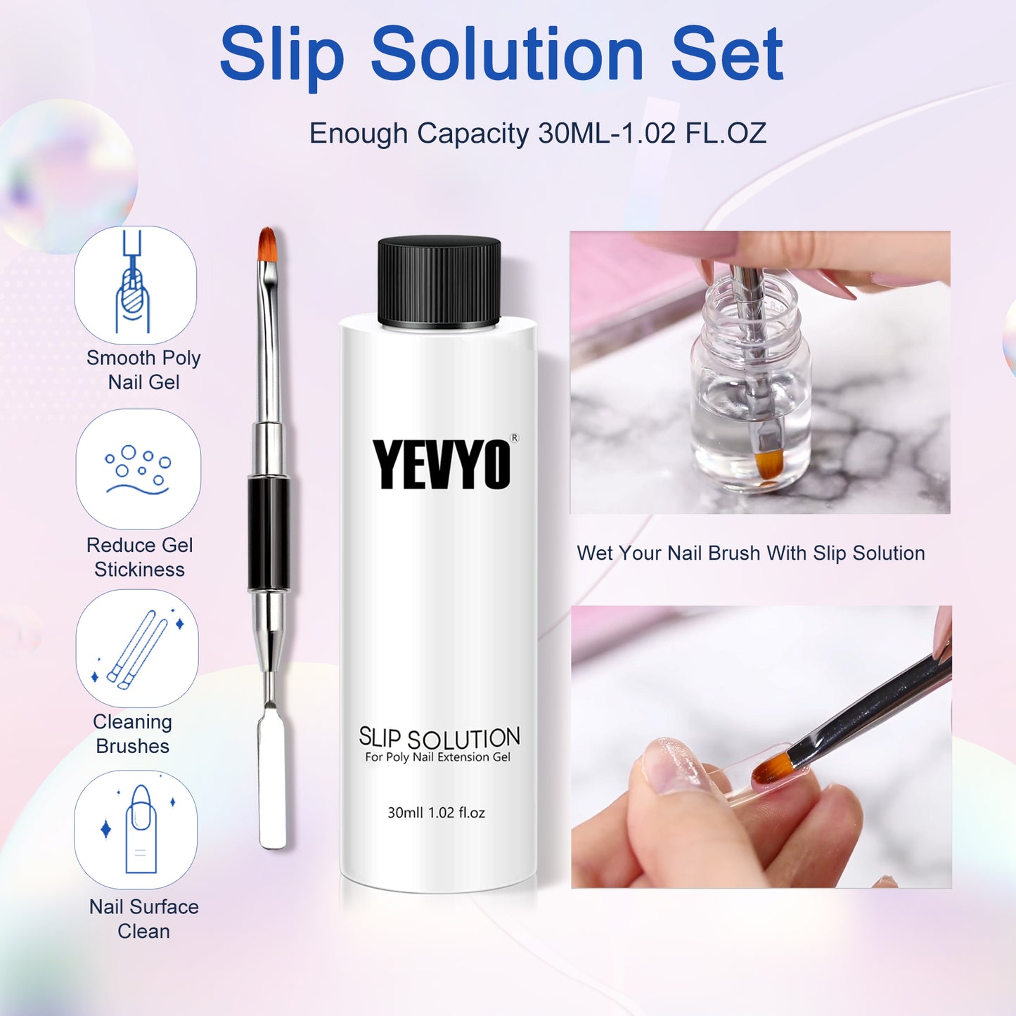 6-Color Polygel Nail Extension Kit with UV Lamp & Complete Starter Tools