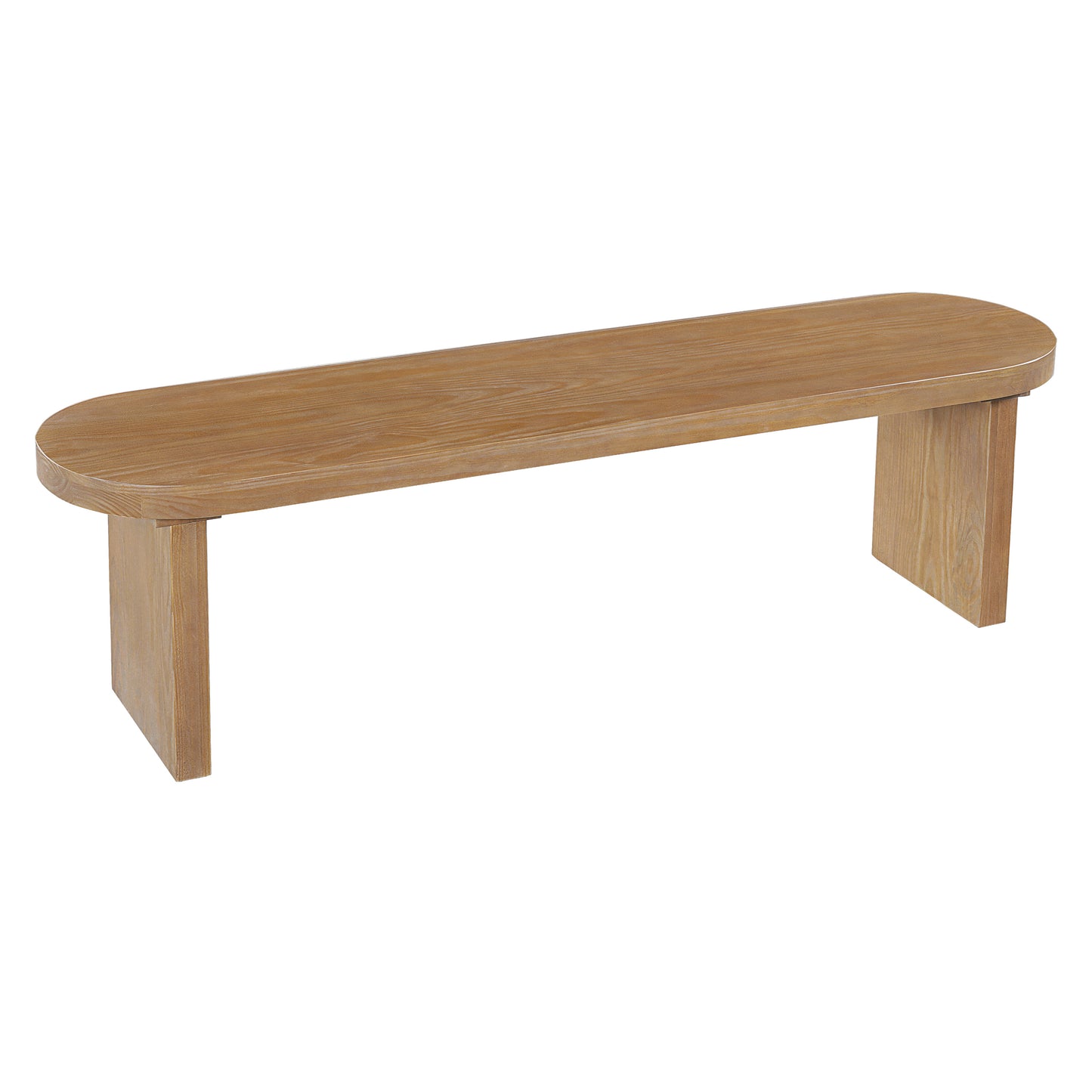 Solid Pine Dining Bench - 62.9"L, 350lbs Capacity, Fits 3 People