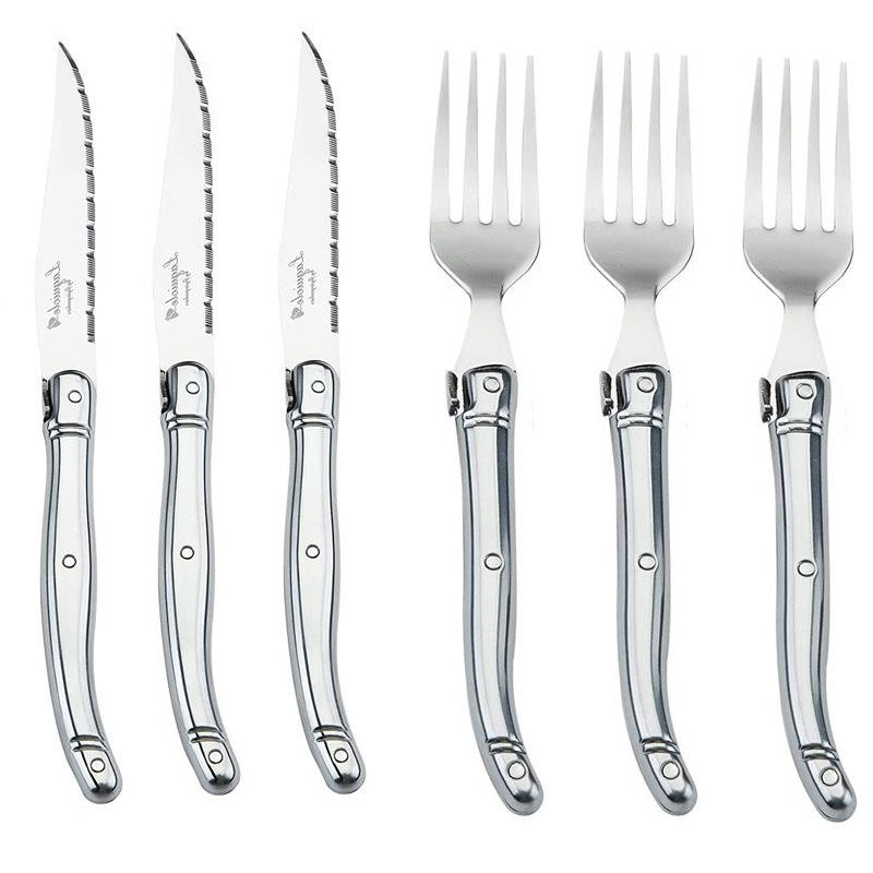Stainless Steel Flatware Set - Knife Fork Spoon Small Spoon Dinnerware