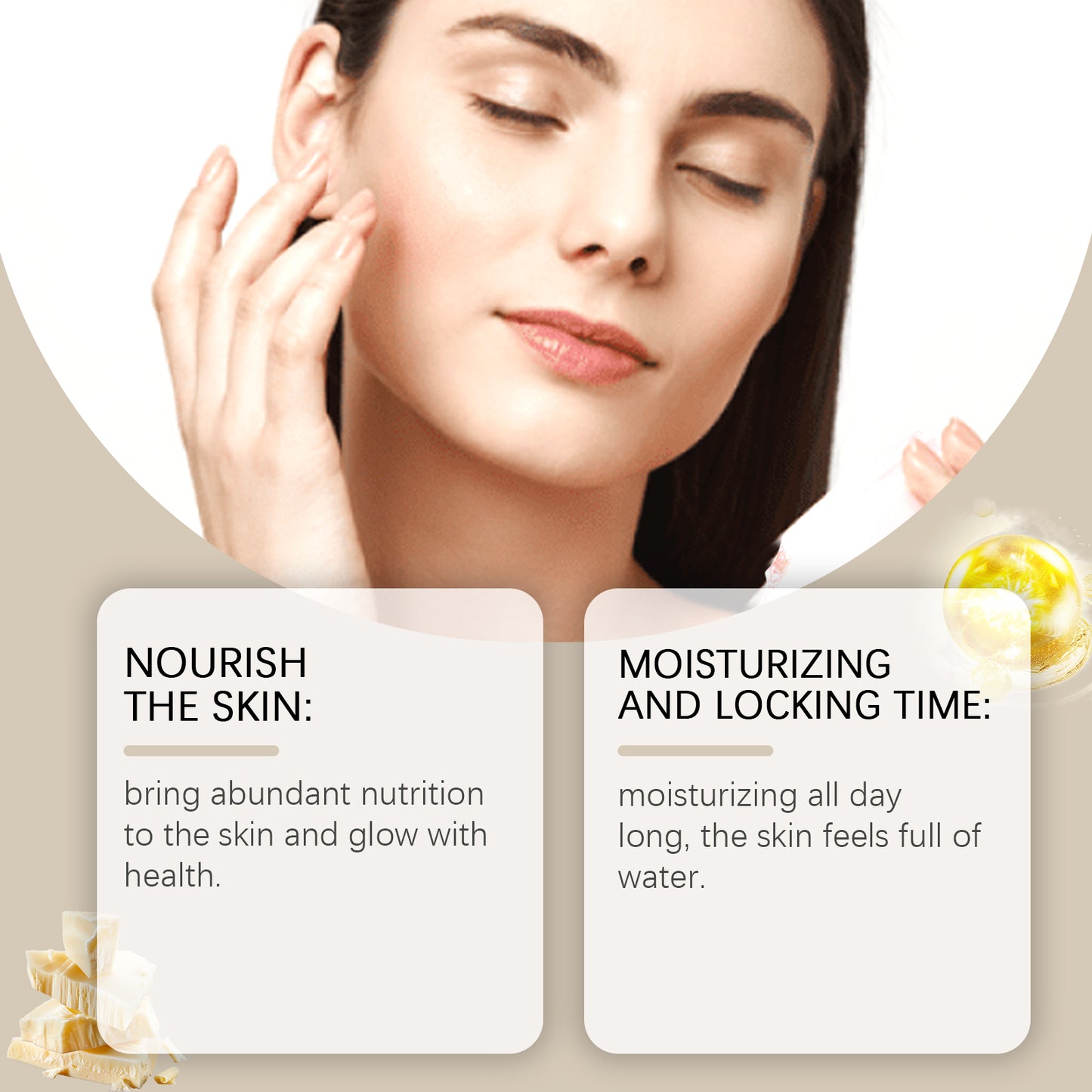 Tallow Moisturizer for Dry Skin - Vitamin E & Coconut Oil Face Cream