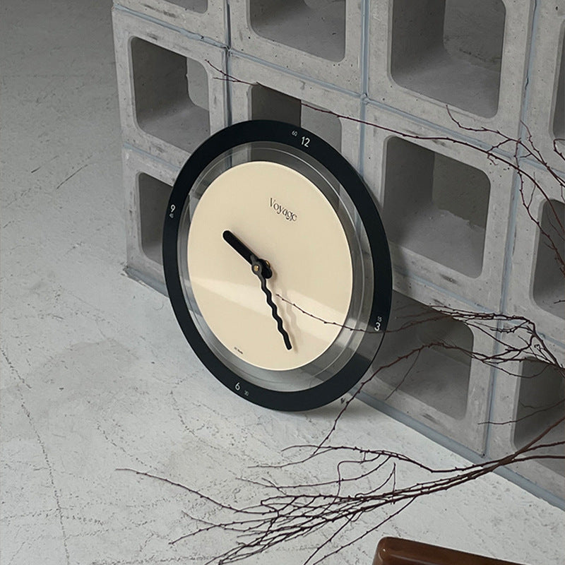 Modern Round Quartz Wall Clock 35cm Home Decor Nordic Style