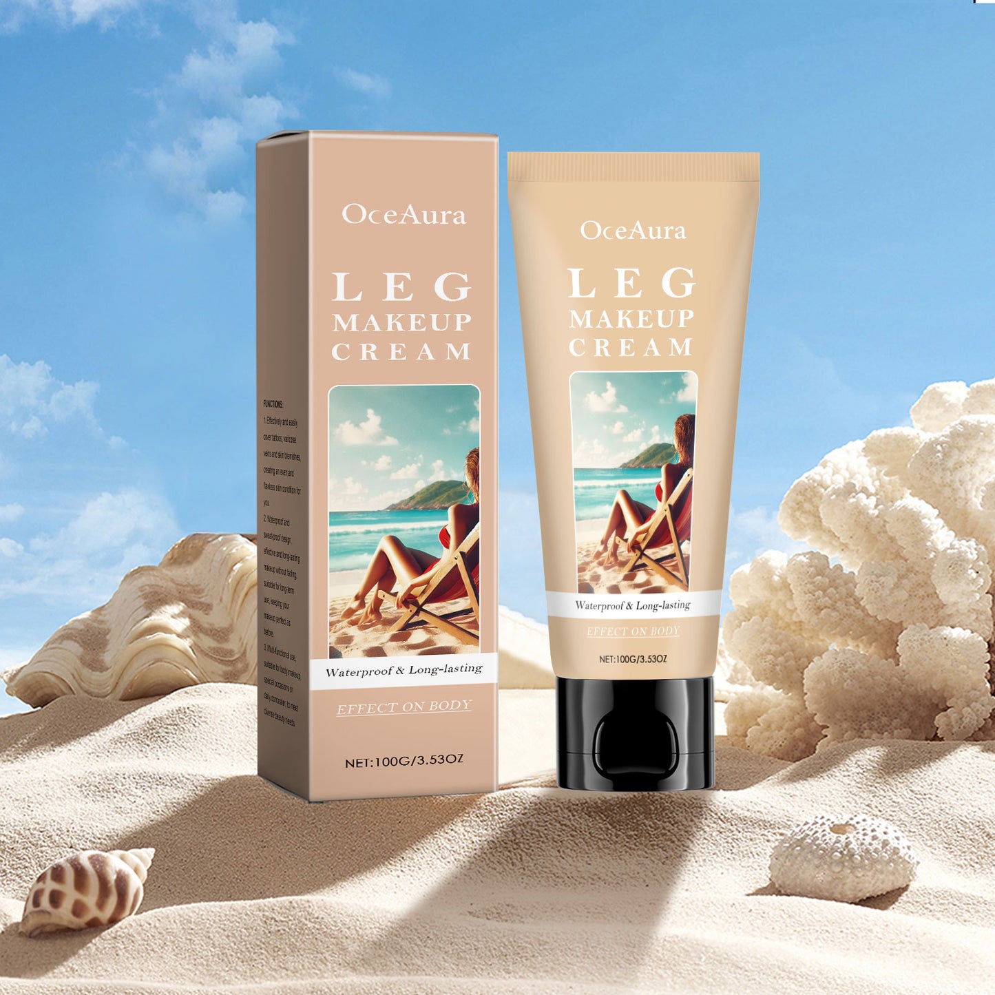 Darkening Foundation Cream for Body Covering 100g - Concealer & Tattoo Cover