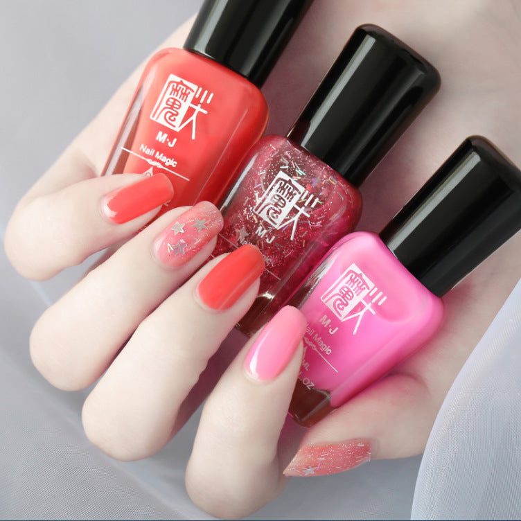 Peelable Nail Polish - Light Pink Peach Heart, Single Bottle