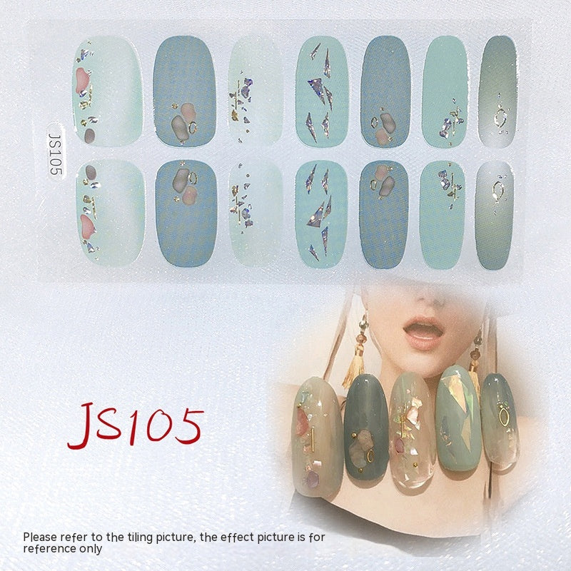 3D Crystal Nail Art Sticker Set - Crystal Glass Nail Film for Manicure