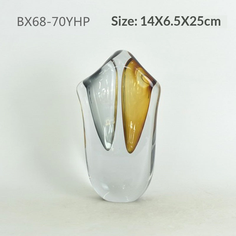 Modern Nordic Glass Flower Vase - Thickened Tabletop Home Decor