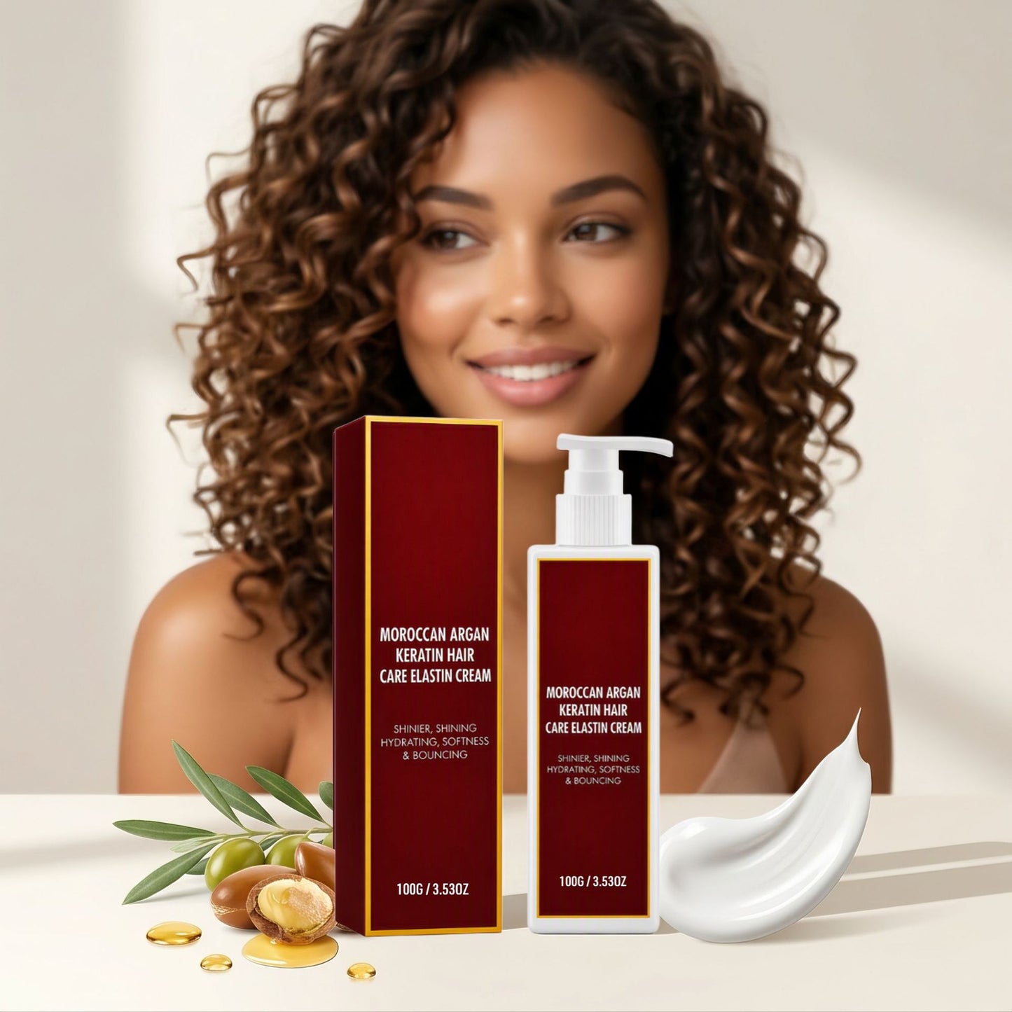 Rich Hair Care Smoothing & Shine Styling Cream - 100g Natural Hair Product