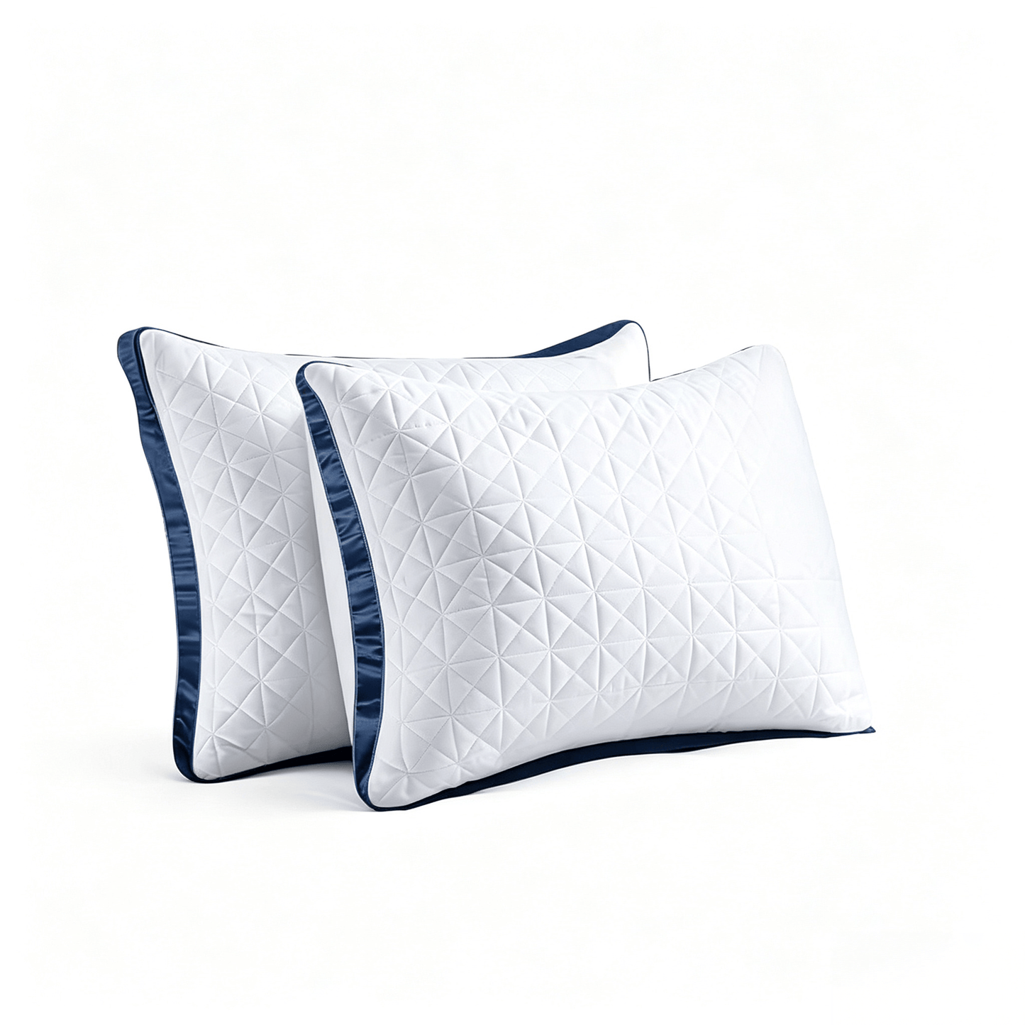 Luxury Bed Pillows - 2-Pack Breathable Down Alternative Gusseted Design, Soft Fiber Fill for Enhanced Sleep Quality
