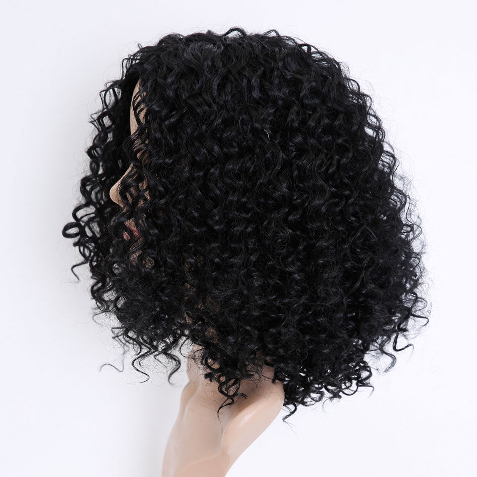 Women’s Short Curly Synthetic Wig with Afro Style - Multiple Colors