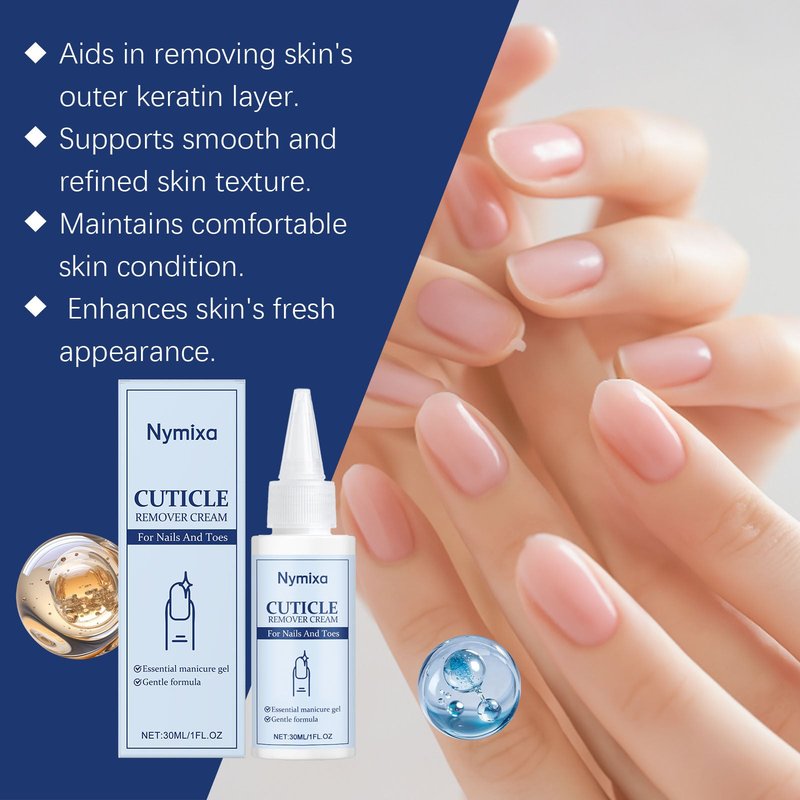 Cuticle Remover Cream 30ml - Nail Care & Exfoliating Gel for Nail Art