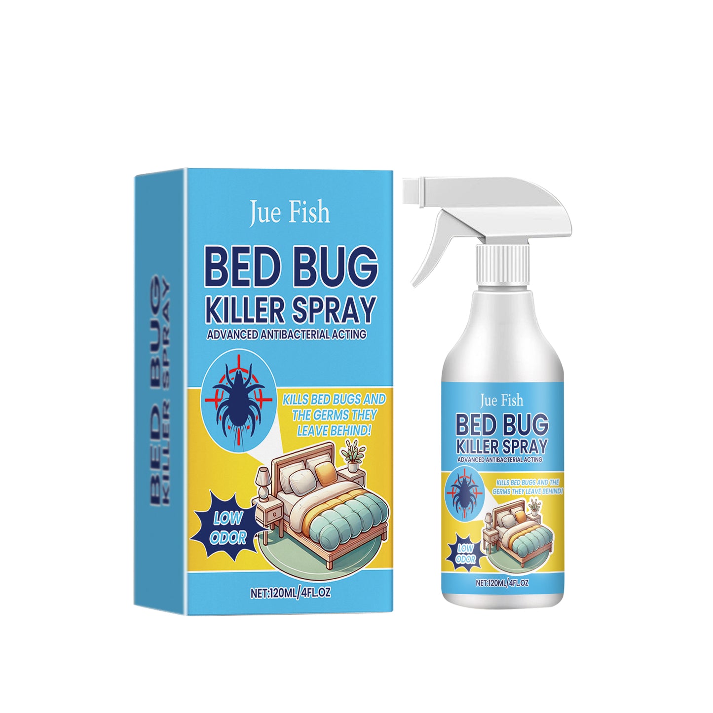 Bedbug Spray - 120ml Pest Control Insect Repellent for Home & Travel