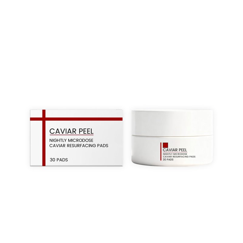 Caviar Night Micro-Rejuvenation Cotton Pads - 30 Pieces for Skin Care