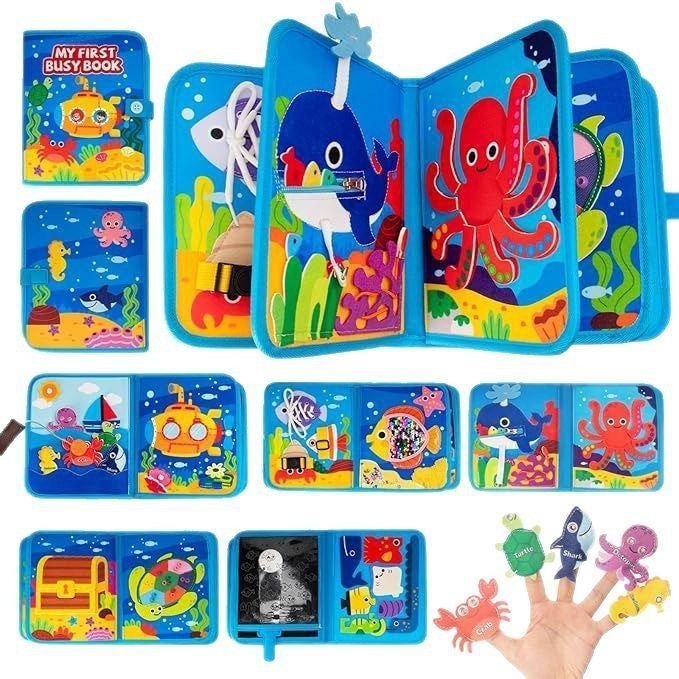 Montessori Felt Busy Board Educational Toy for Kids - Multiple Variants
