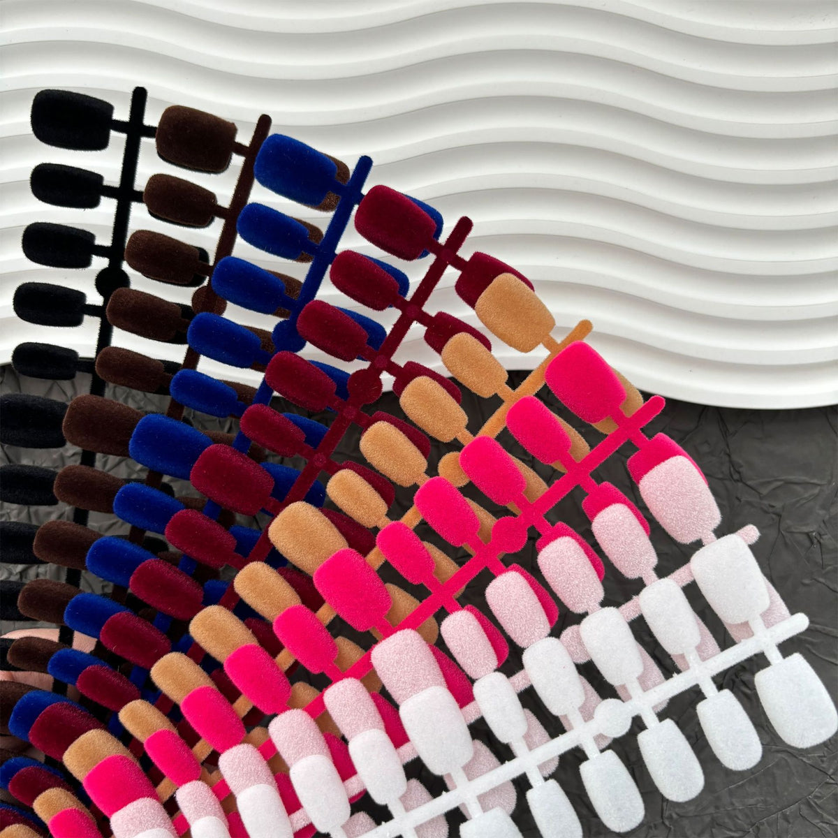 Flocking Frosted Fluff Wear Armor Nail Art Kit 30 Pieces for Autumn & Winter