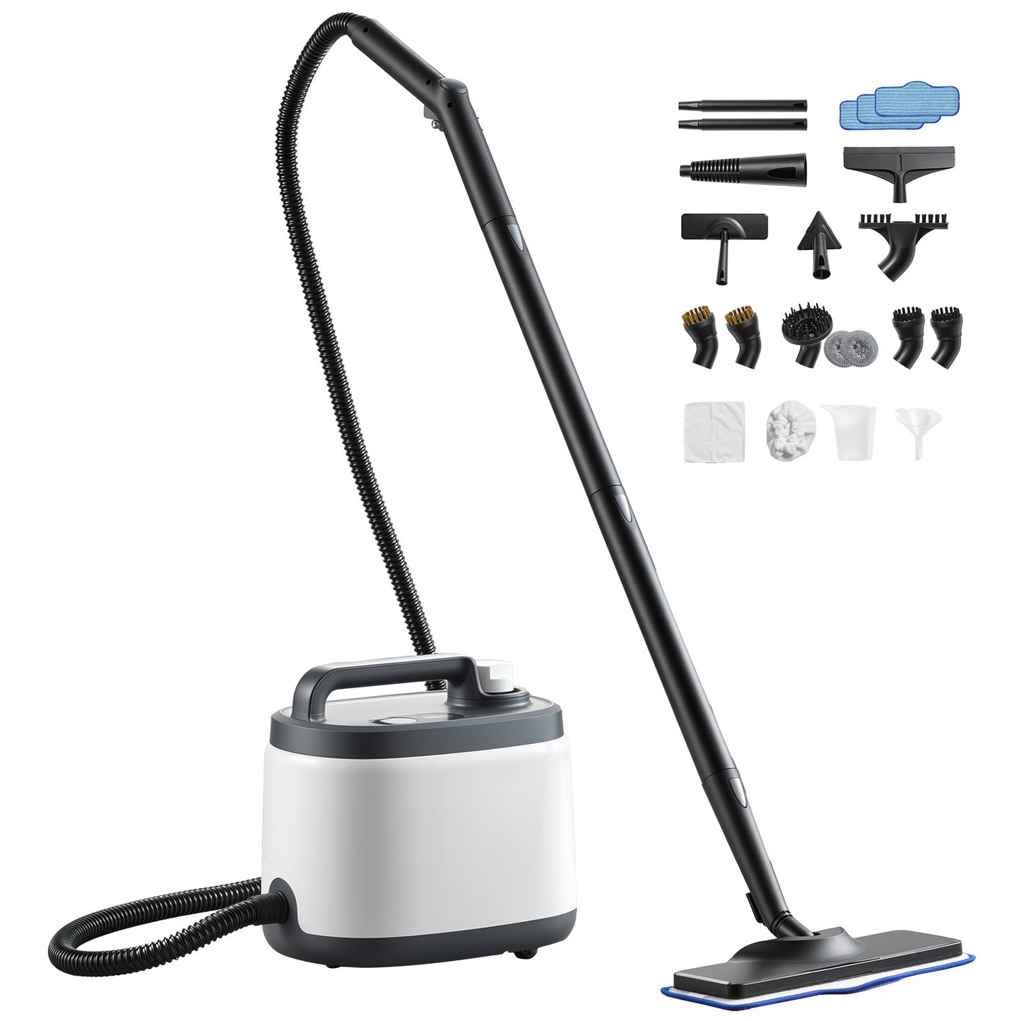 Portable Steam Cleaner with 19 Accessories, 51 oz Tank, Fast Heating for Home & Car Detailing