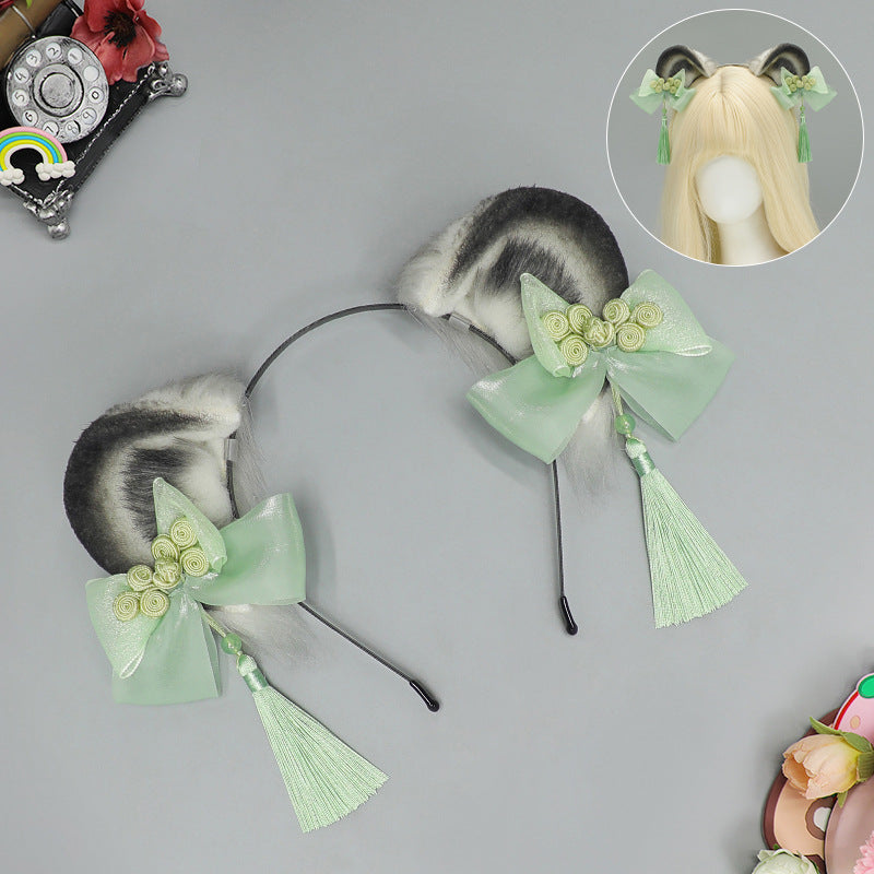 Cute Panda Headband - Handmade Plush Unisex Hair Accessory in Multiple Colors
