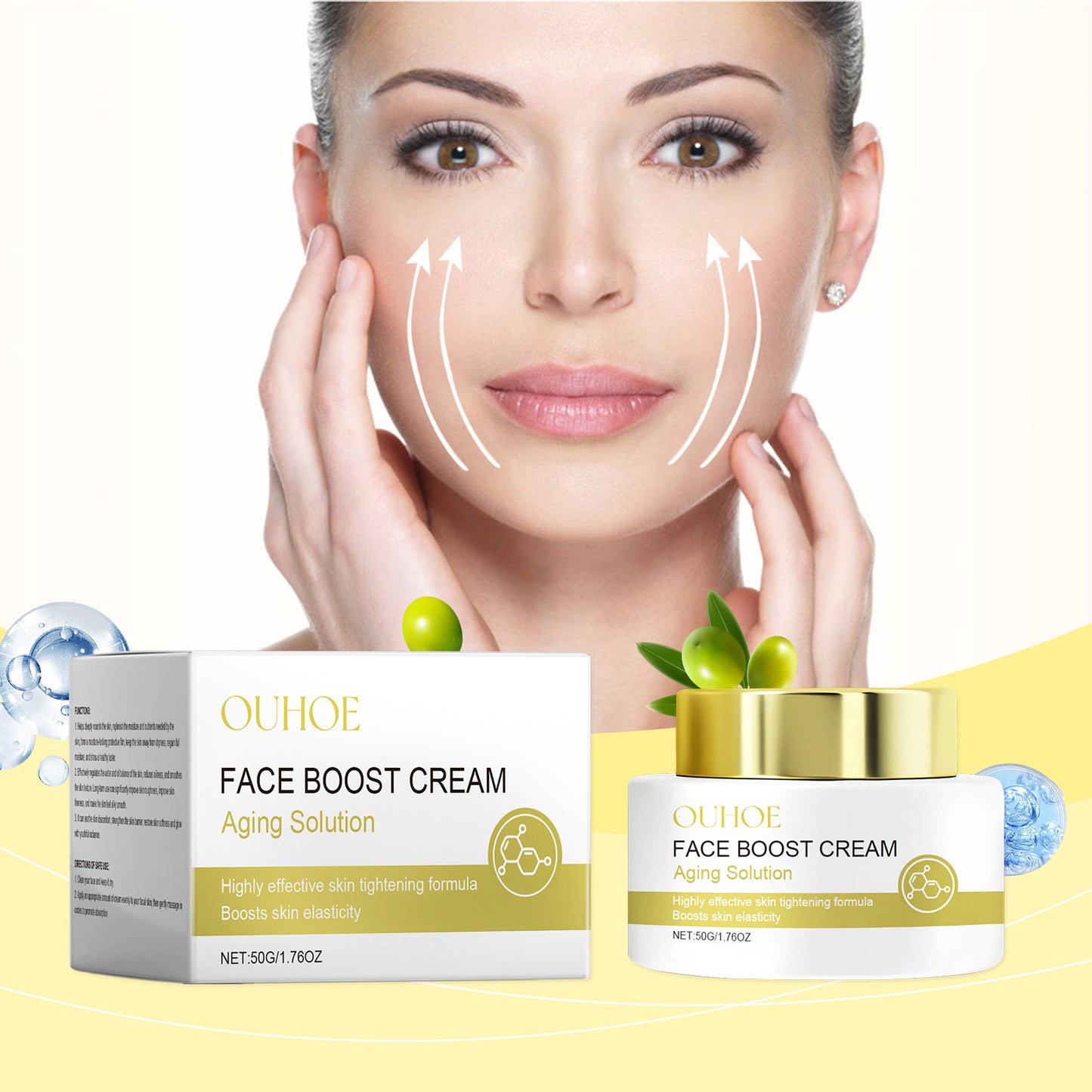 Hydrating Facial Moisturizer with Hyaluronic Acid, Collagen & Jojoba Oil
